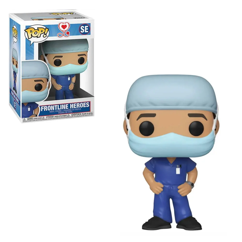 Pop! Heroes Front Line Worker Man 1 Pop! Vinylfiguur Afbeelding 1