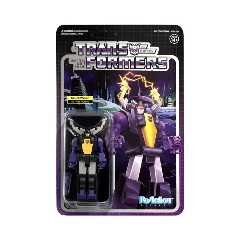 Super7 Transformers ReAction Figure - Shrapnel Afbeelding 1
