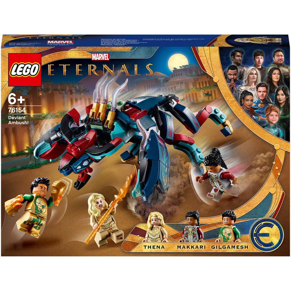 LEGO 76154 Marvel Sluwe Hinderlaag! The Eternals Film Bouwspeelgoed met Superheldfiguren, voor Kinderen van 6+ Afbeelding 1