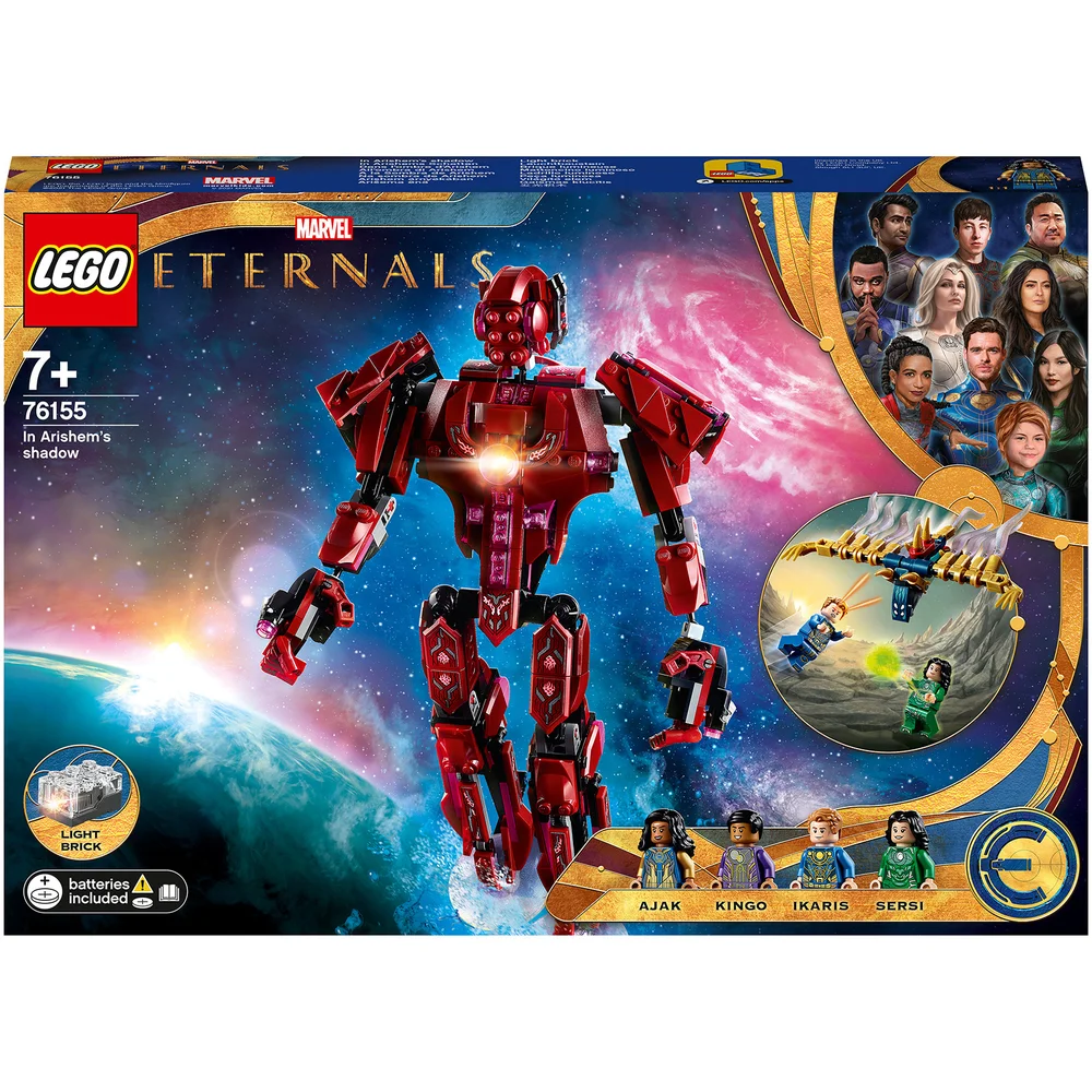 LEGO 76155 Marvel In De Schaduw van Arishem, Superheld Bouwspeelgoed, Actiefiguur met Lichtsteen voor Kinderen van 7+ Afbeelding 1