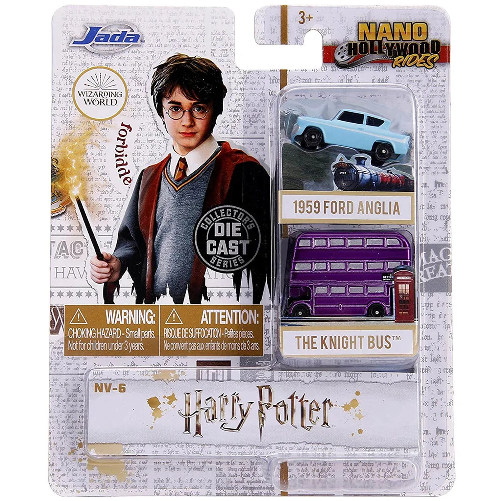 Jada Diecast Harry Potter Nano Hollywood Rides 2 Vehicle Set Afbeelding 1