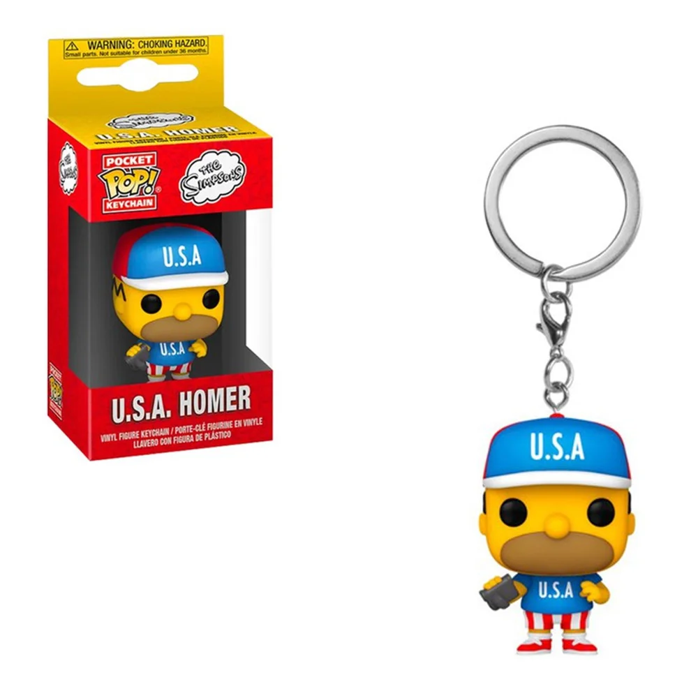 The Simpsons USA Homer Pop! Sleutelhanger Afbeelding 1