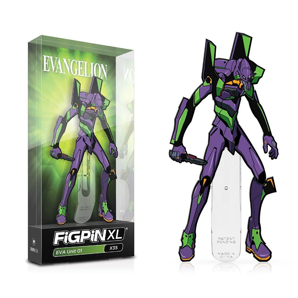 Neon Genesis Evangelion EVA Unit 01 FiGPiN XL Enamel Pin Afbeelding 1