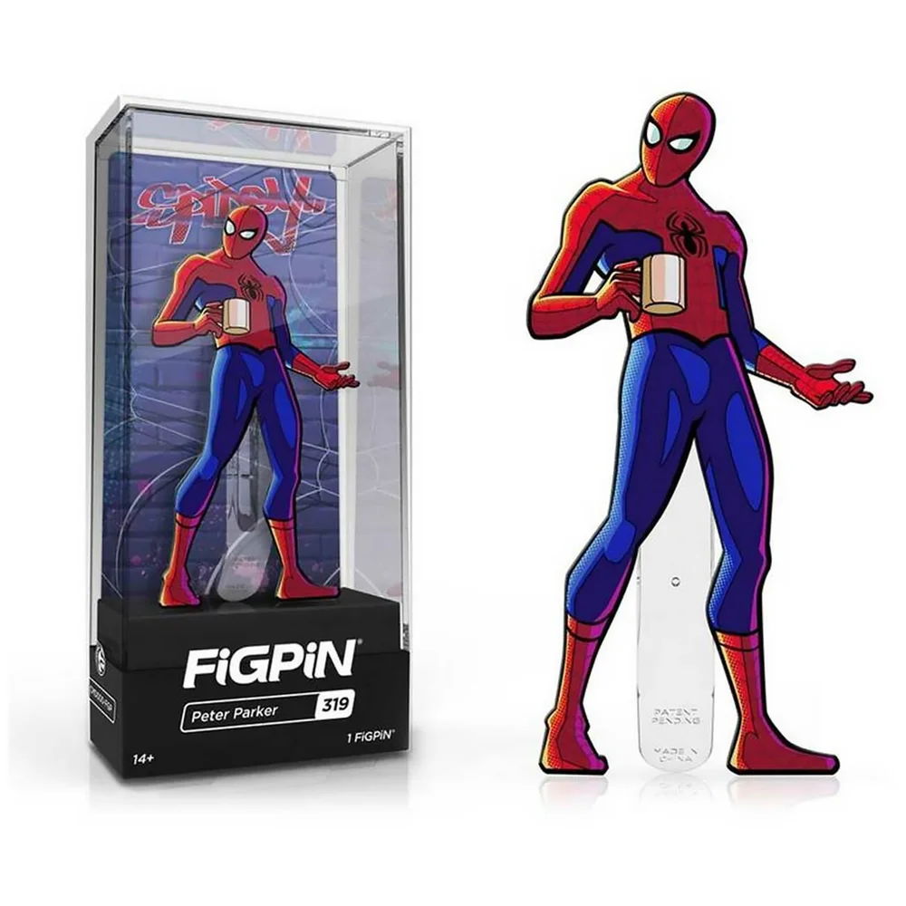 Spider-Man: Spider-Verse Peter Parker FiGPiN Enamel Pin Afbeelding 1