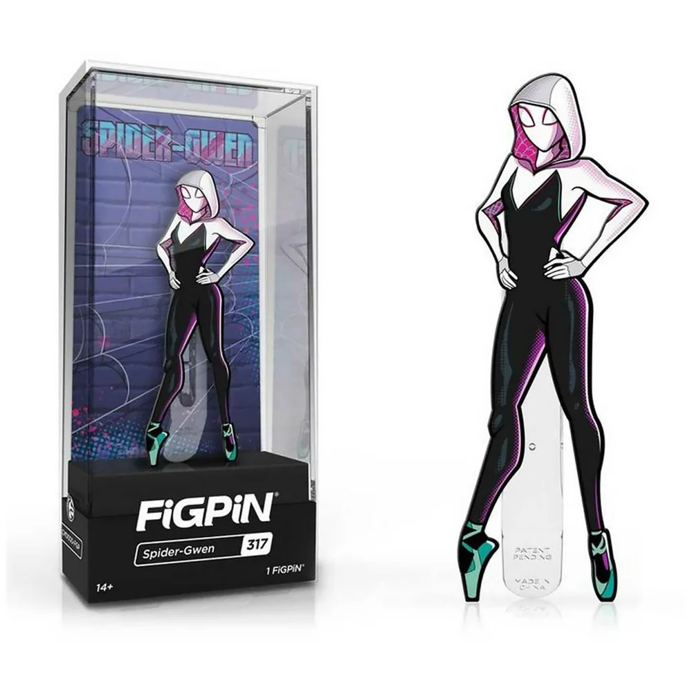 Spider-Man: Spider-Verse Spider-Gwen FiGPiN Enamel Pin Afbeelding 1