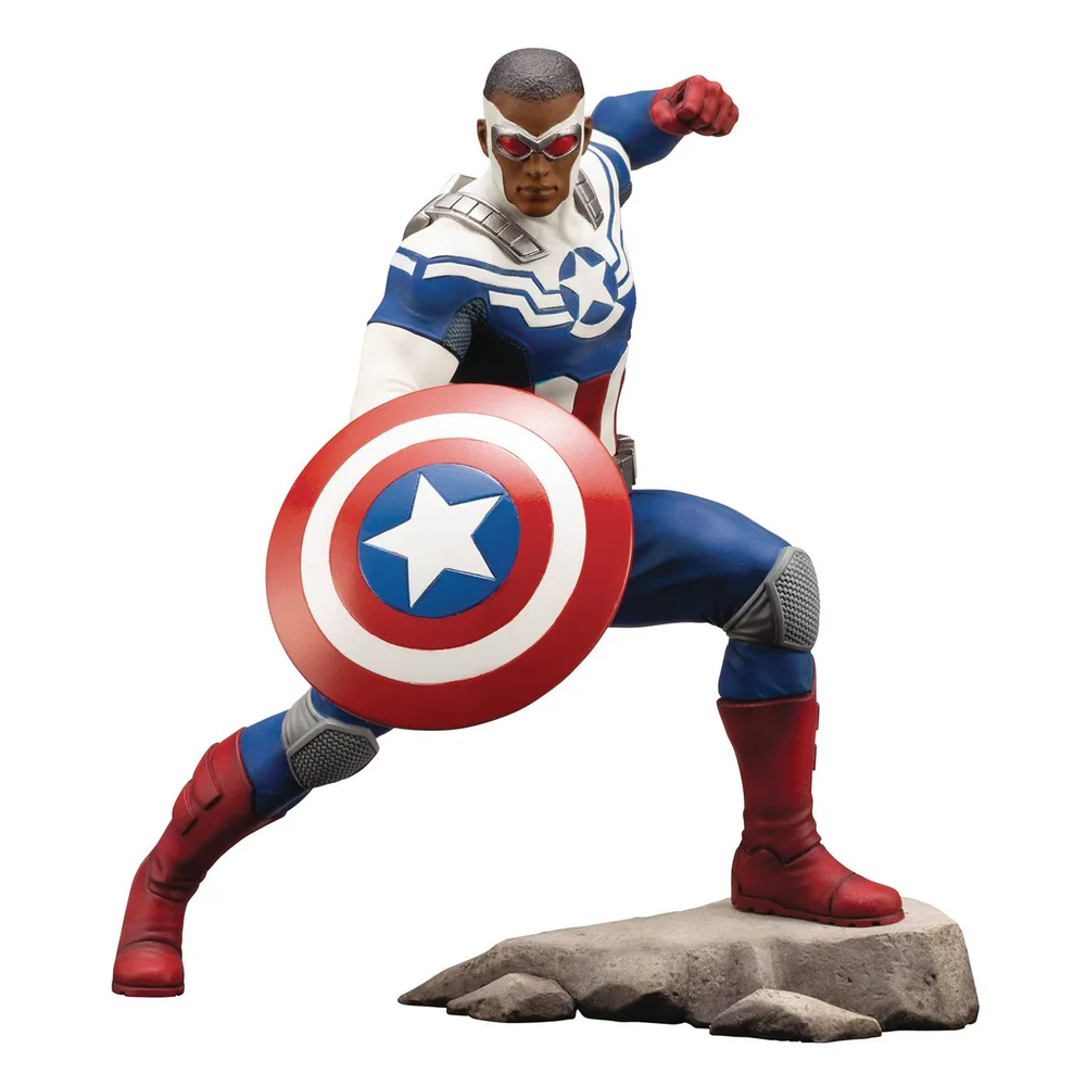 Kotobukiya Marvel Universe Sam Wilson Captain America ARTFX+ Statue Afbeelding 1