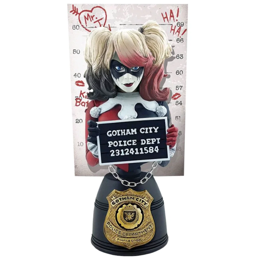 Cryptozoic Entertainment DC Harley Quinn Mugshot Bust Variant Afbeelding 1