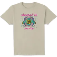 Power Rangers Morphed Into 90's Unisex T-Shirt - Wit Vintage Wash