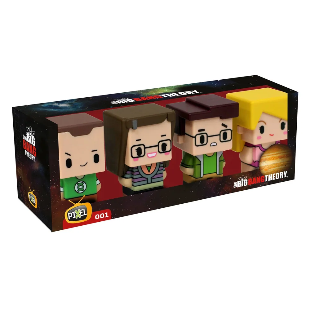 Pixel Figuur Big Bang Theory Set 4 Figuren 7 cm Afbeelding 1