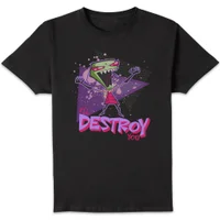 Invader Zim I'll Destroy You Men's T-Shirt - Zwart