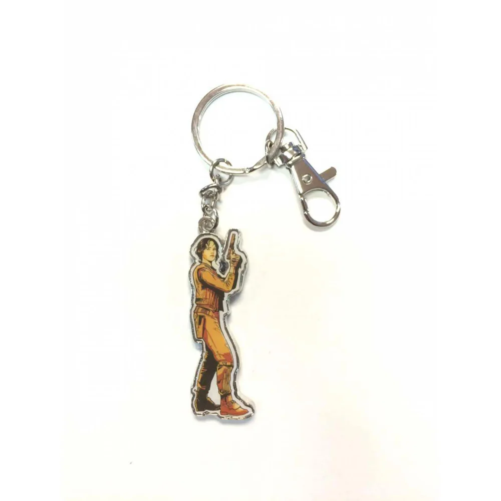 Star Wars Keychain Sgt Jyn Erso Metal Rogue One Afbeelding 1