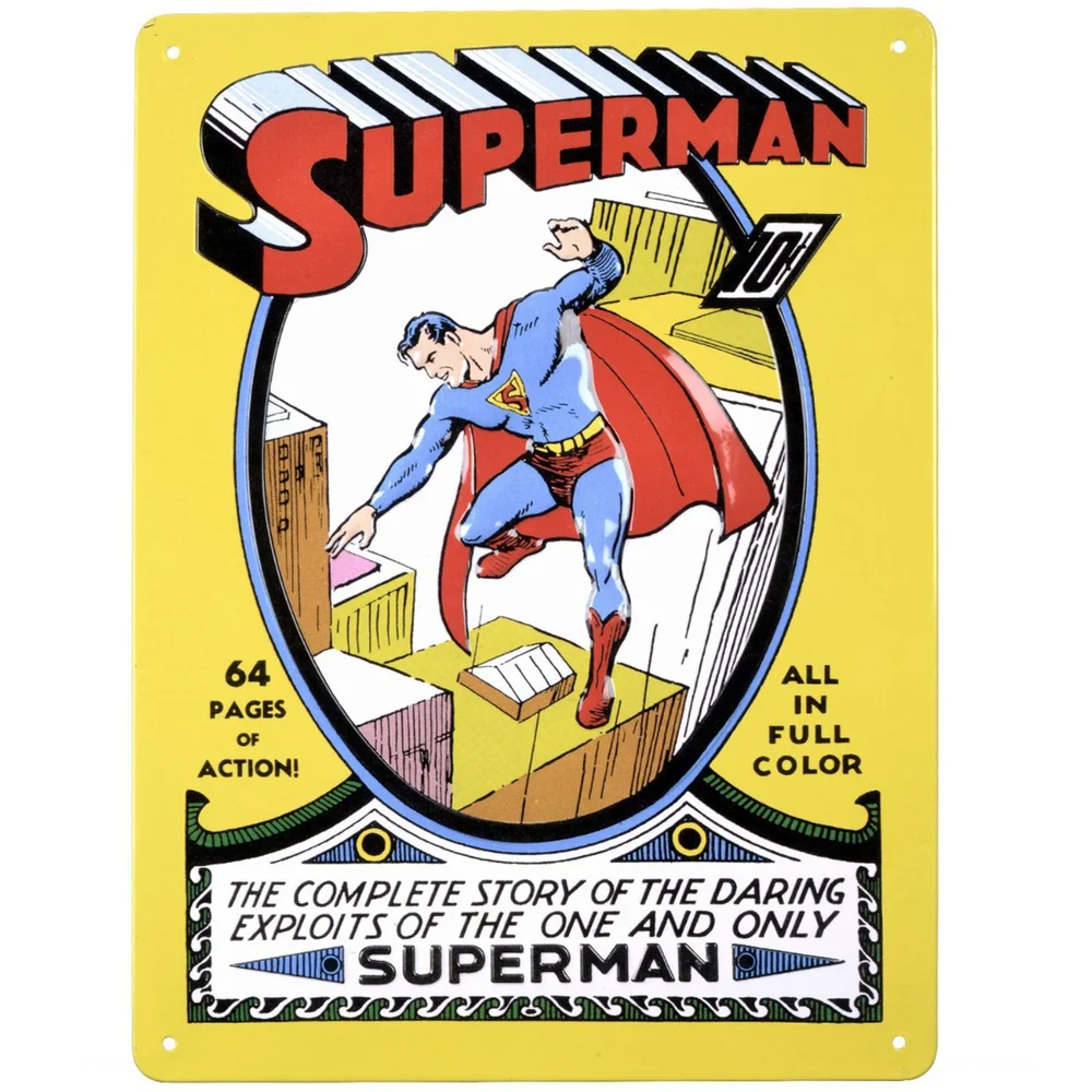 DC Comics Superman Tin Plate Afbeelding 1
