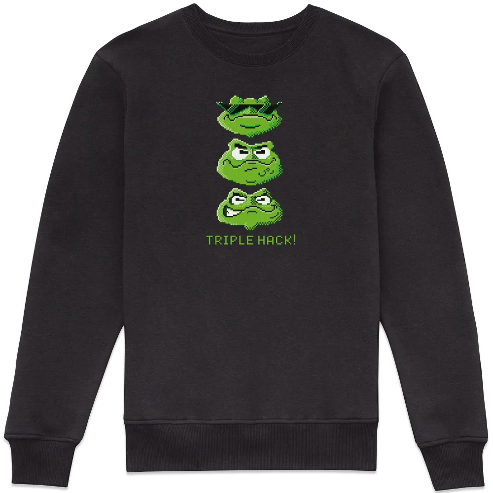 Battletoads Triple Hack! Unisex Sweatshirt - Black - S - Zwart Afbeelding 1