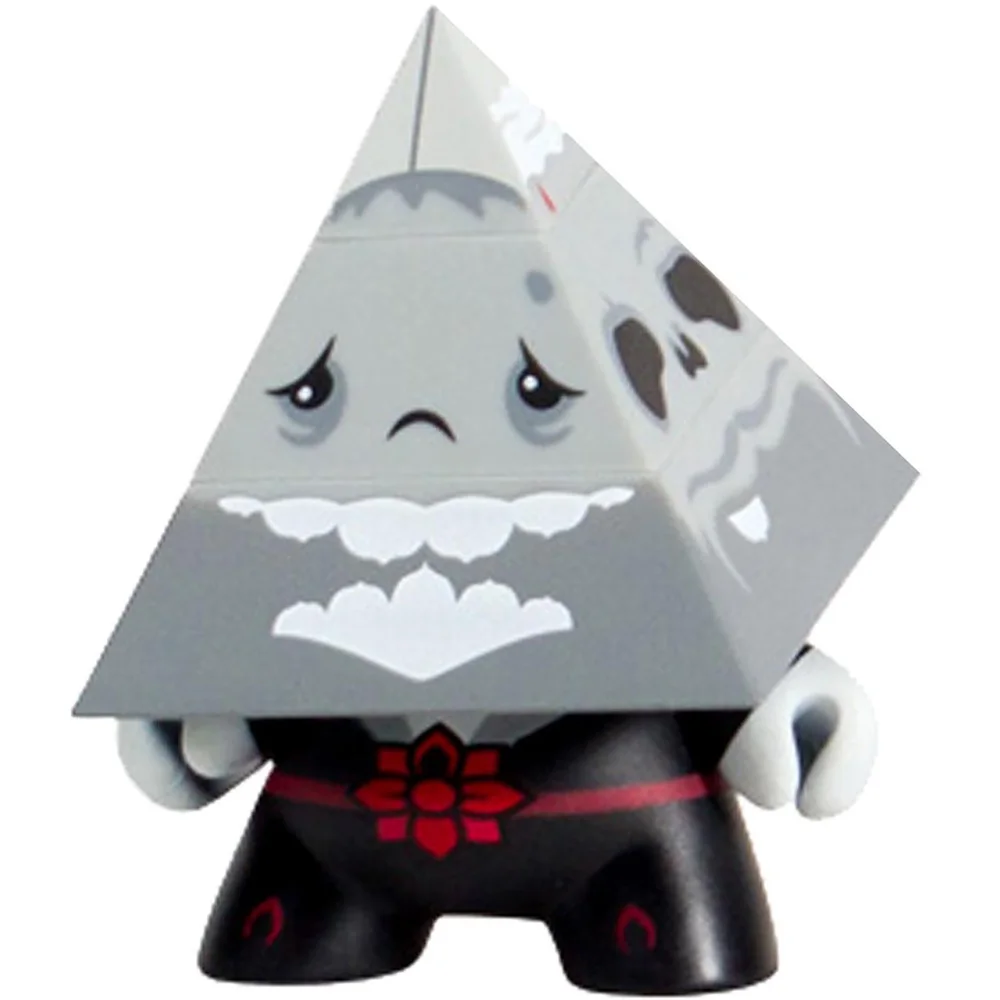 Kidrobot Pyramidun Dunny 3 Inch Gray Afbeelding 1