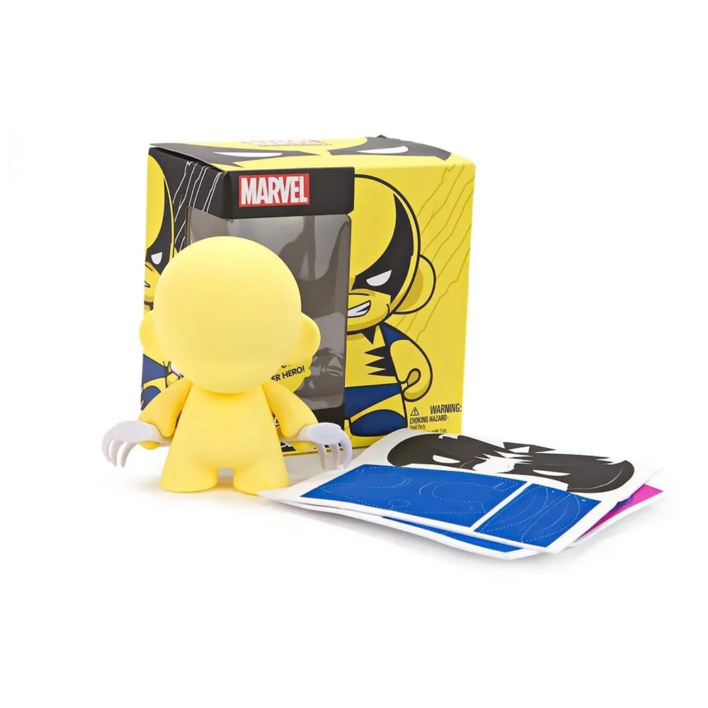 Kidrobot Marvel Mini Munny Wolverine 10 cm Geel Afbeelding 1
