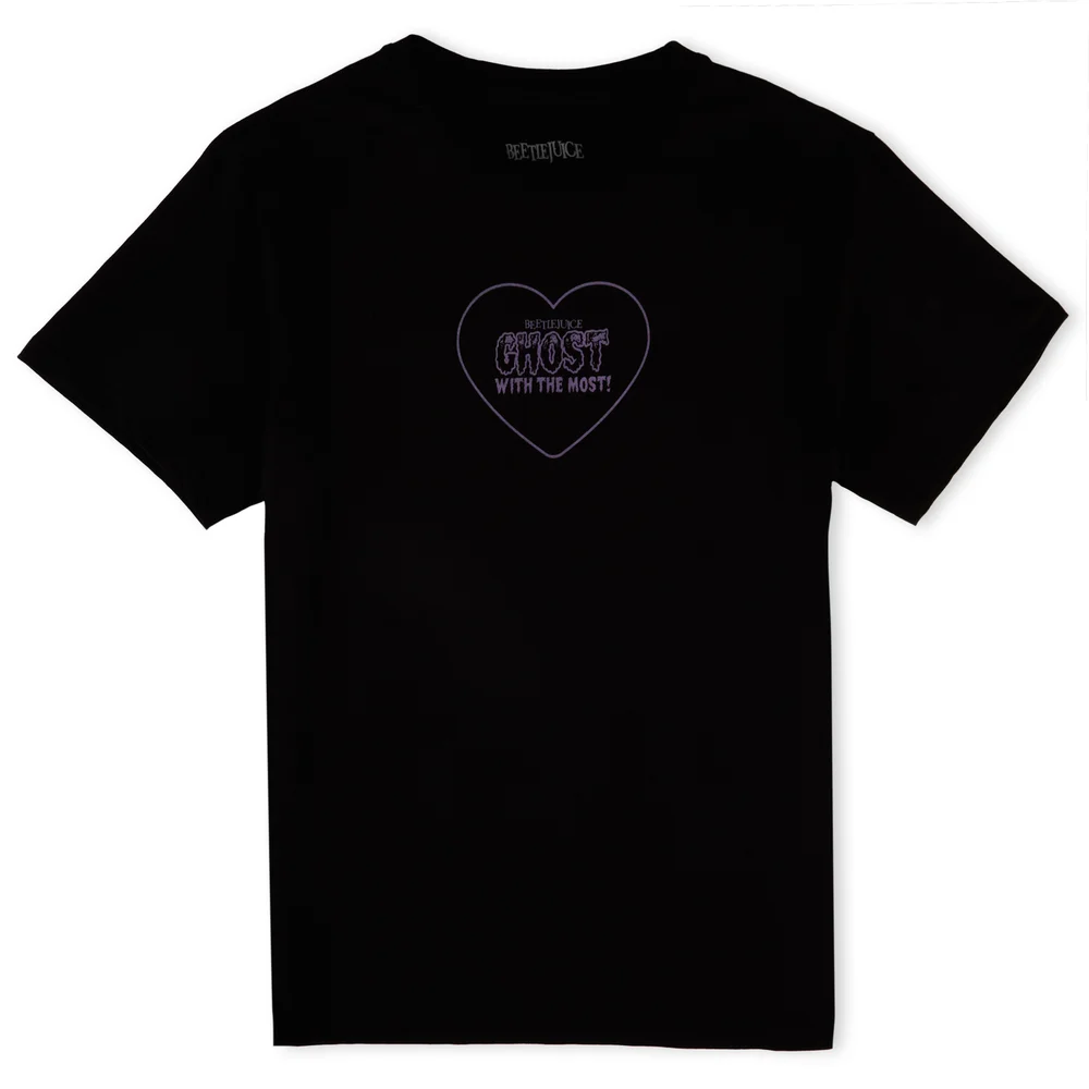 Beetlejuice Ghost With The Most Unisex T-Shirt - Black - S - Zwart Afbeelding 1