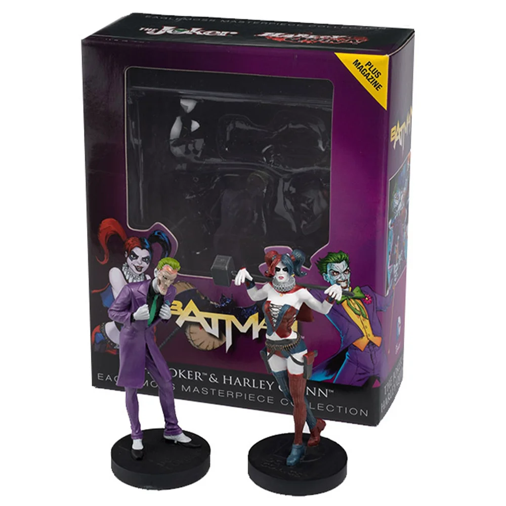 Eaglemoss DC Comics Masterpiece Collection (Joker, Harley Quinn) 2-Pack Statue Afbeelding 1
