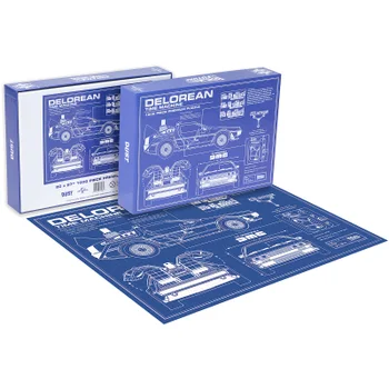 Back To The Future DeLorean Schematic 1000pc Puzzle - Zavvi Exclusive