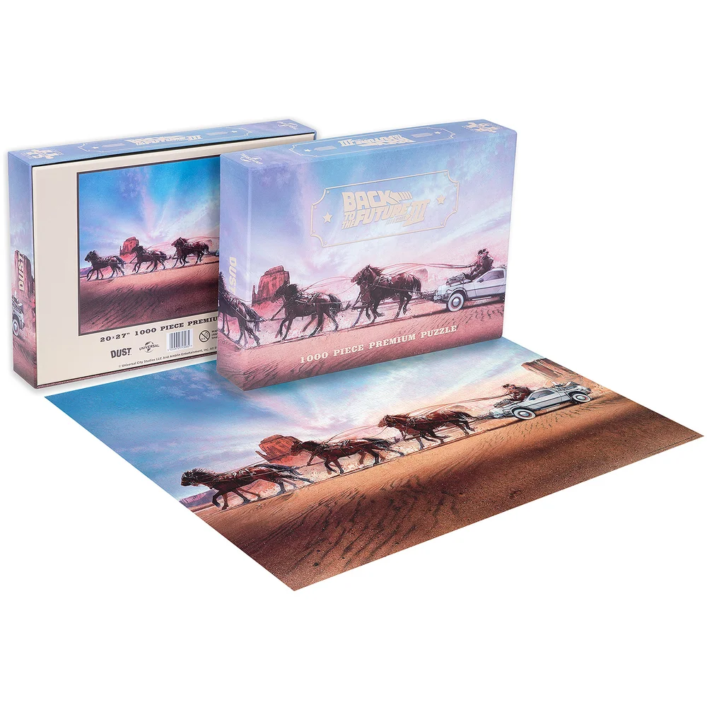 Back To The Future 3 Adventure Through Time 1000pc Puzzle - Zavvi Exclusive Afbeelding 1