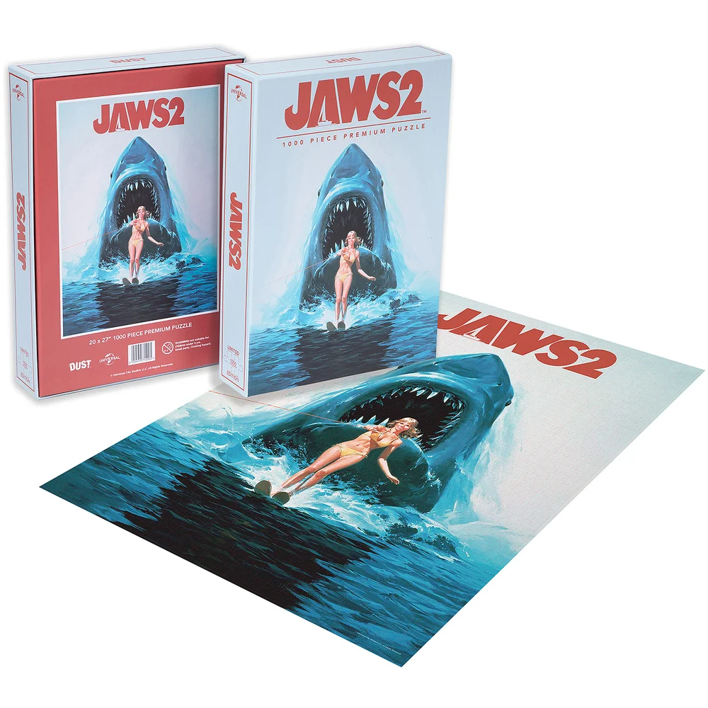 Jaws 2 Classic Movie Poster 1000pc Puzzle - Zavvi Exclusive Afbeelding 1