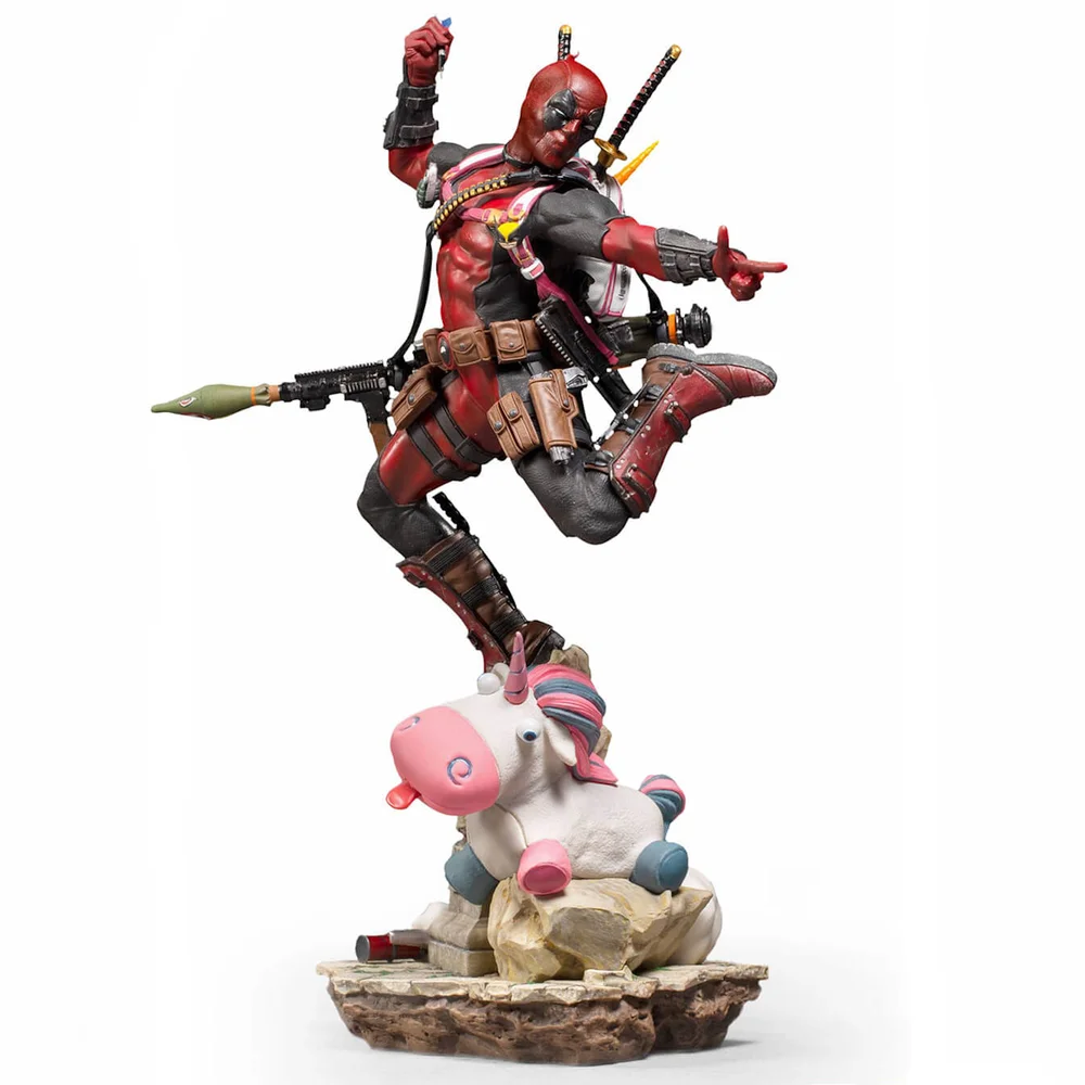 Iron Studios Marvel Comics Deluxe BDS Art Scale Beeldje 1/10 Deadpool 24 cm Afbeelding 1