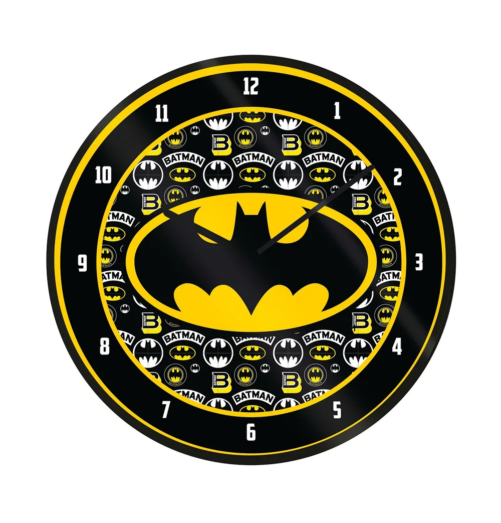 Batman Logo Klok 25 cm Afbeelding 1