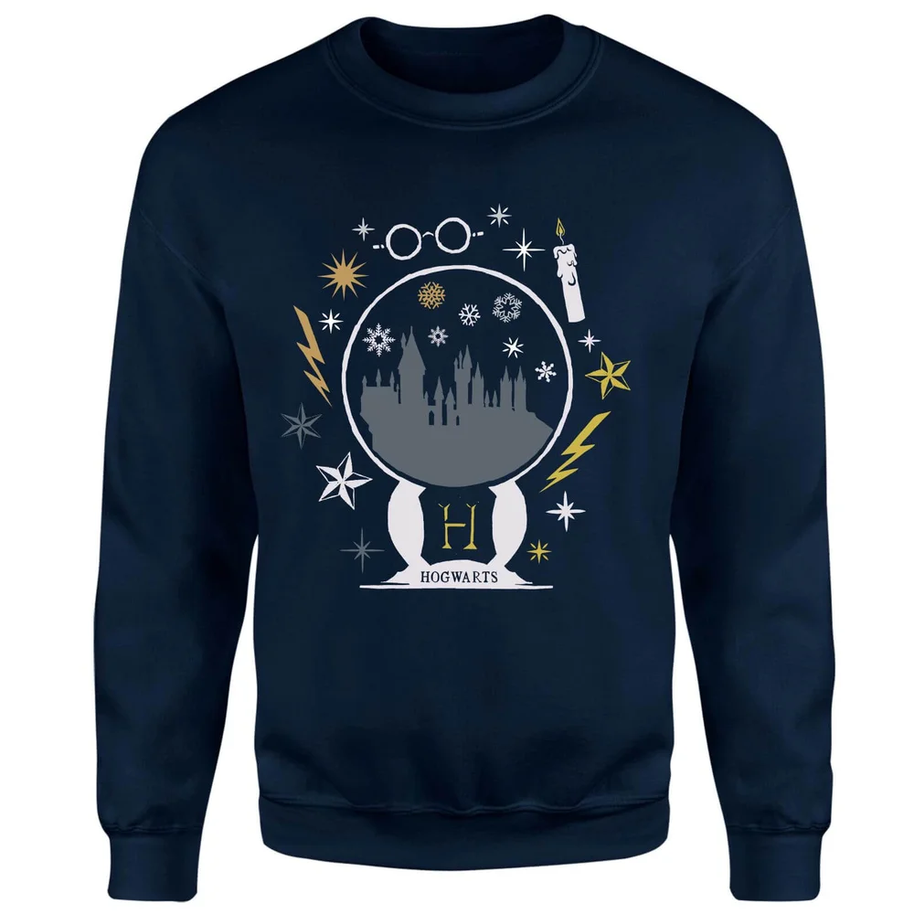 Harry Potter Hogwarts Sweatshirt - Navy - S Afbeelding 1
