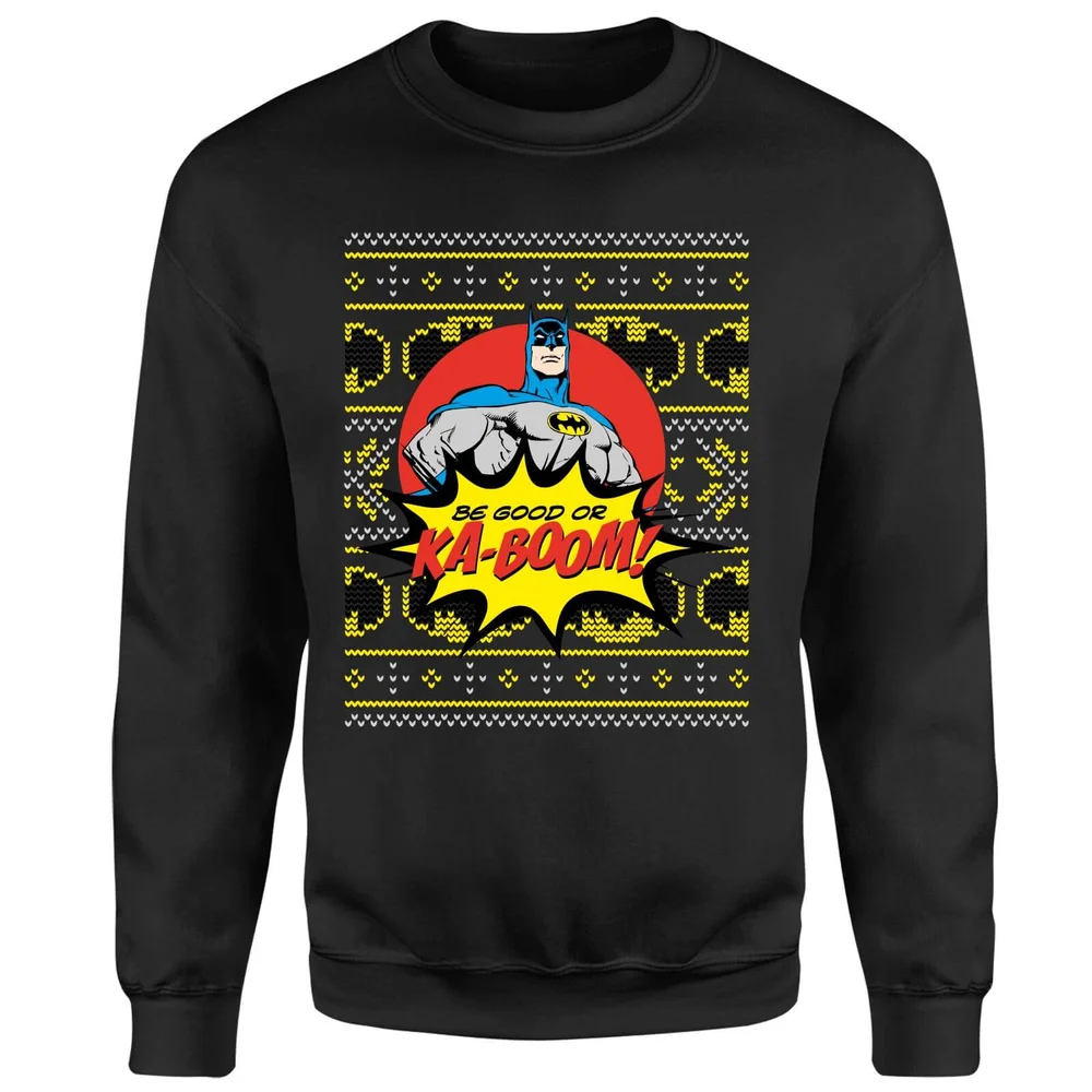 Batman Be Good Or Ka Boom! Sweatshirt - Black - S Afbeelding 1