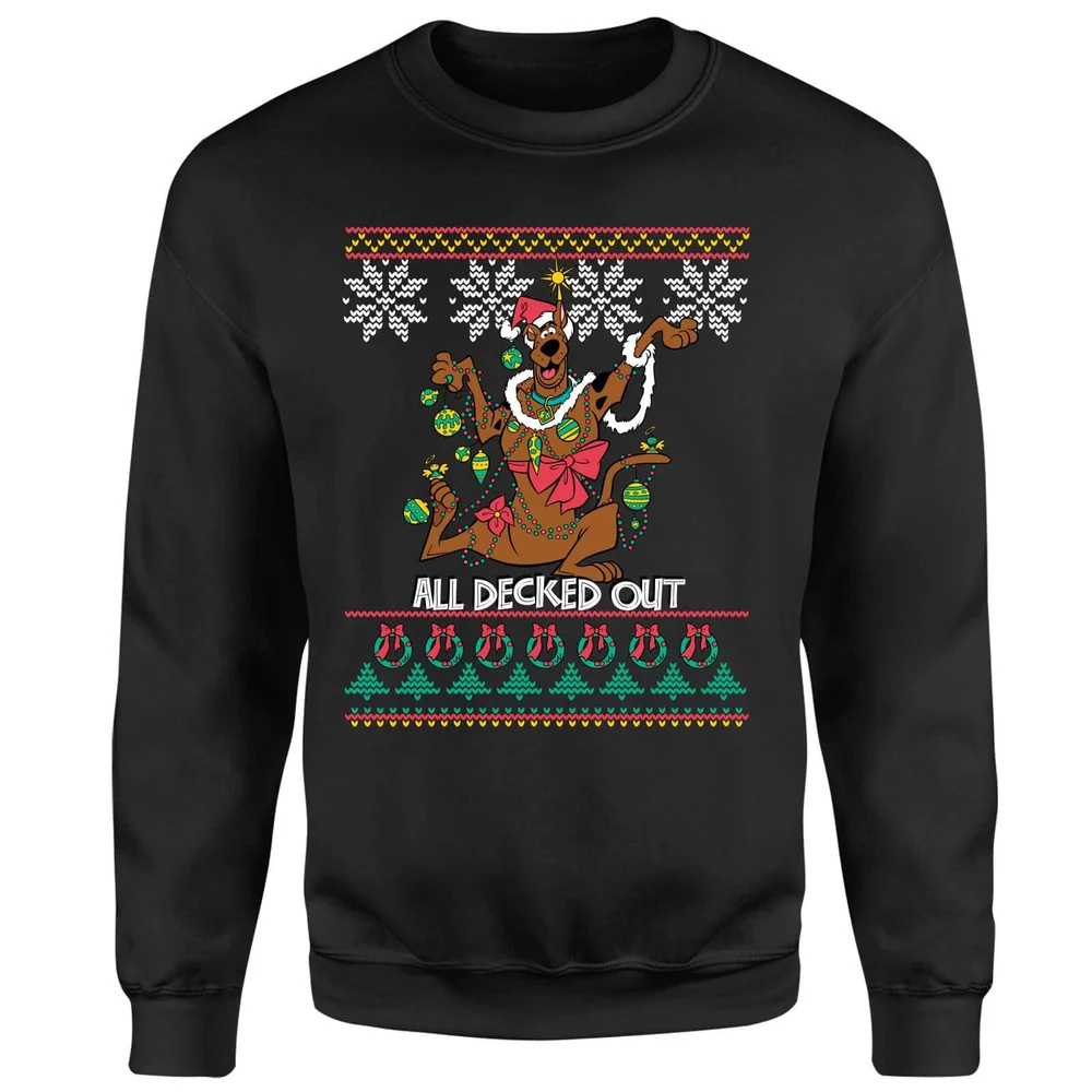 Scooby Doo All Decked Out Sweatshirt - Black - S Afbeelding 1