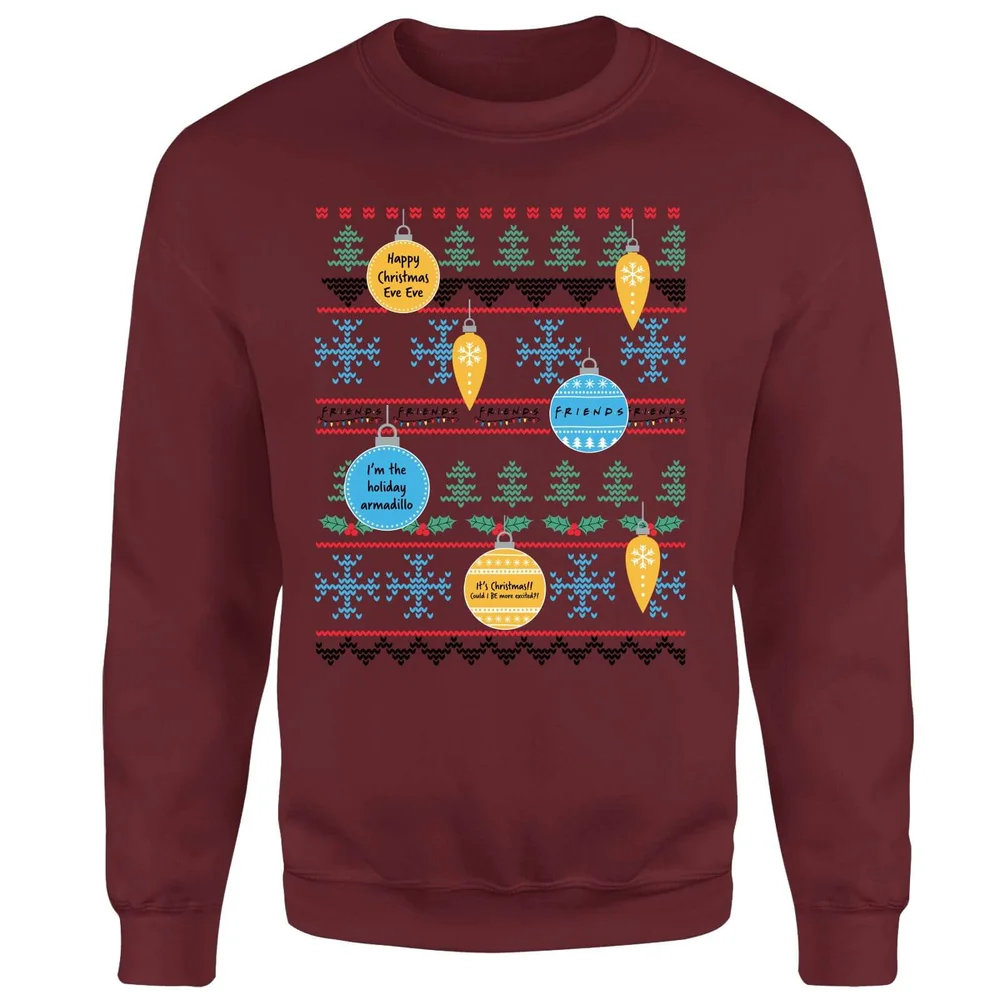 Friends Baubles Sweatshirt - Burgundy - S Afbeelding 1