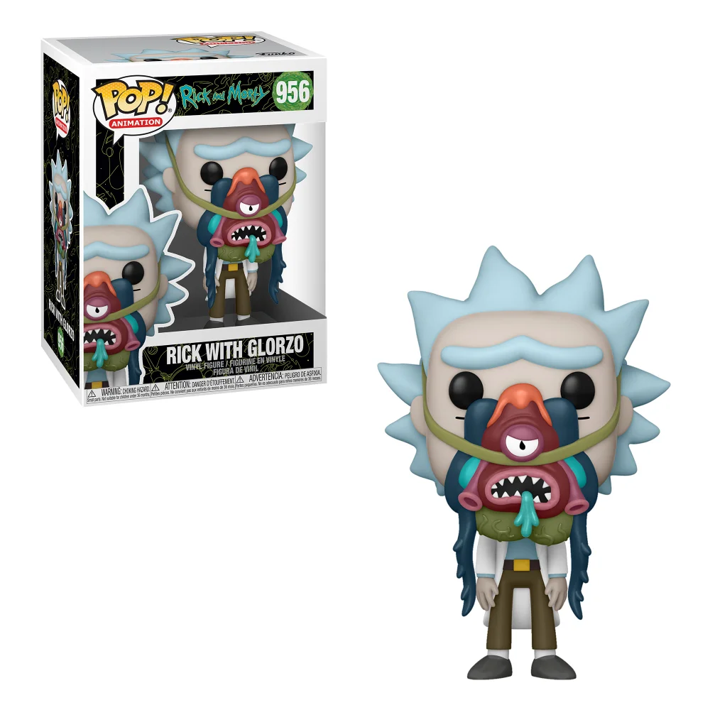 Rick and Morty Rick met Glorzo Pop! Vinylfiguur Afbeelding 1