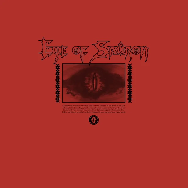 Lord Of The Rings Eye Of Sauron Men's T-Shirt - Rood