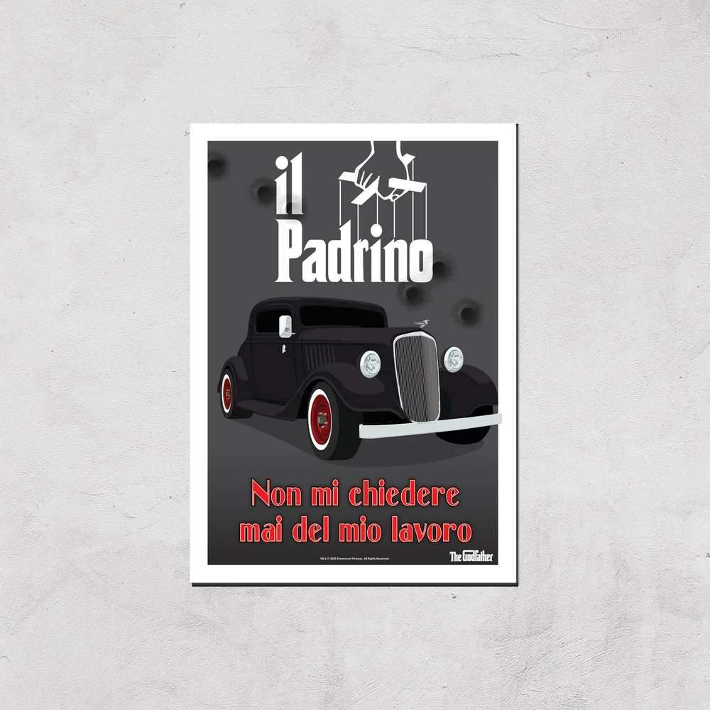 The Godfather Il Padrino Giclee Art Print - A4 - Print Only Afbeelding 1