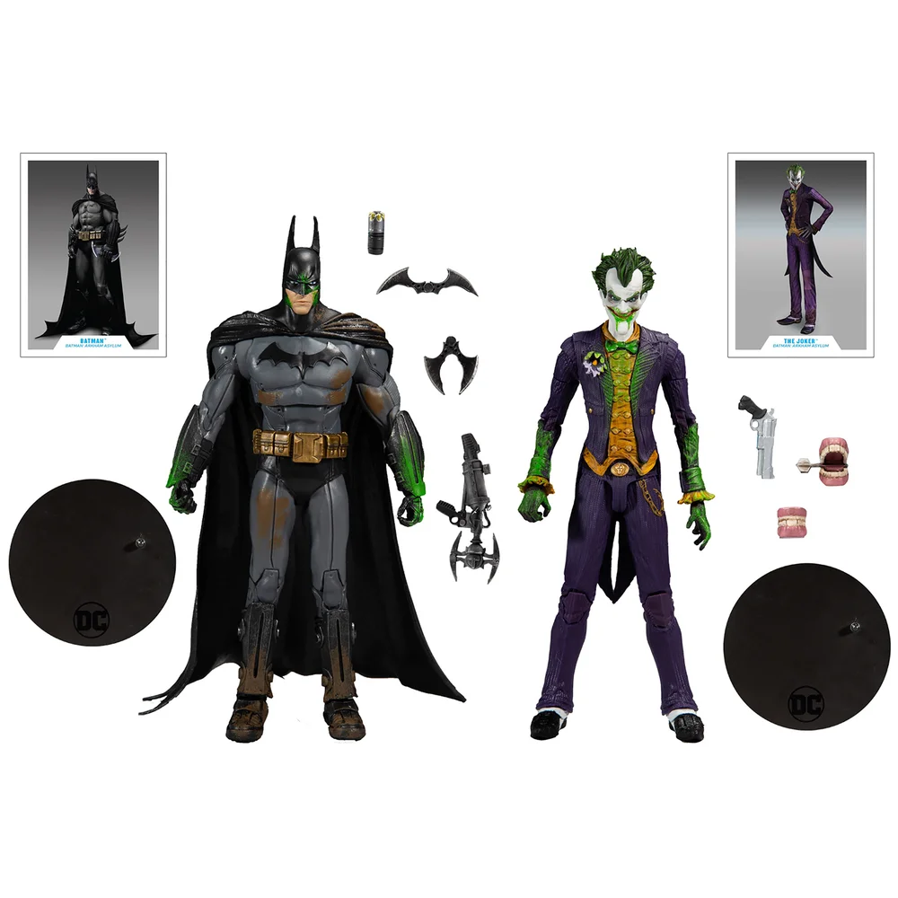 McFarlane DC Gaming Multipack - Arkham Batman Vs. Arkham Joker Actiefiguur Afbeelding 1