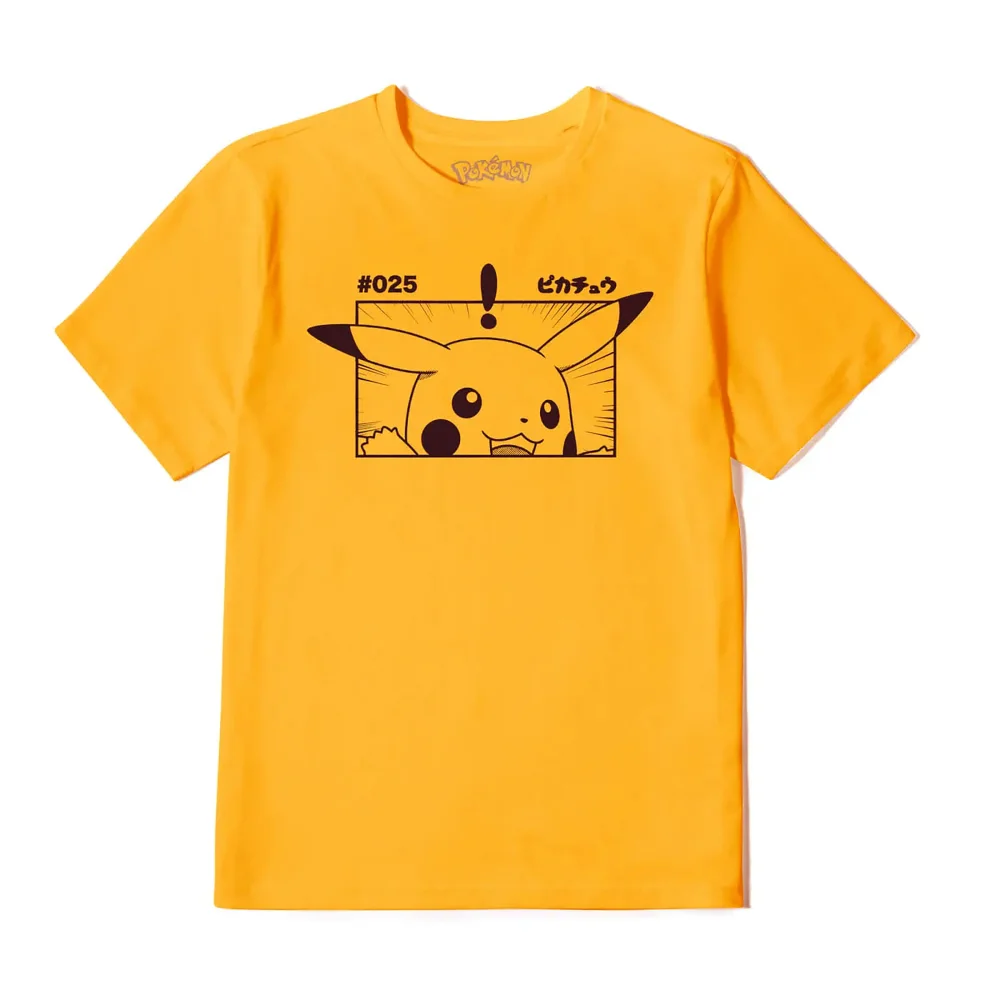 Pokémon Pikachu Unisex T-Shirt - Mosterd Geel - XL Afbeelding 1