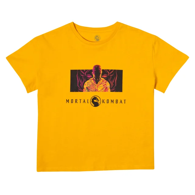 Mortal Kombat Women's Cropped T-Shirt - Mosterd Geel