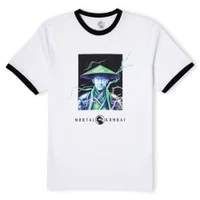 Mortal Kombat Raiden Unisex Ringer T-Shirt - Wit/Zwart - undefined undefined