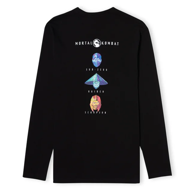 Mortal Kombat Characters Unisex Long Sleeve T-Shirt - Zwart