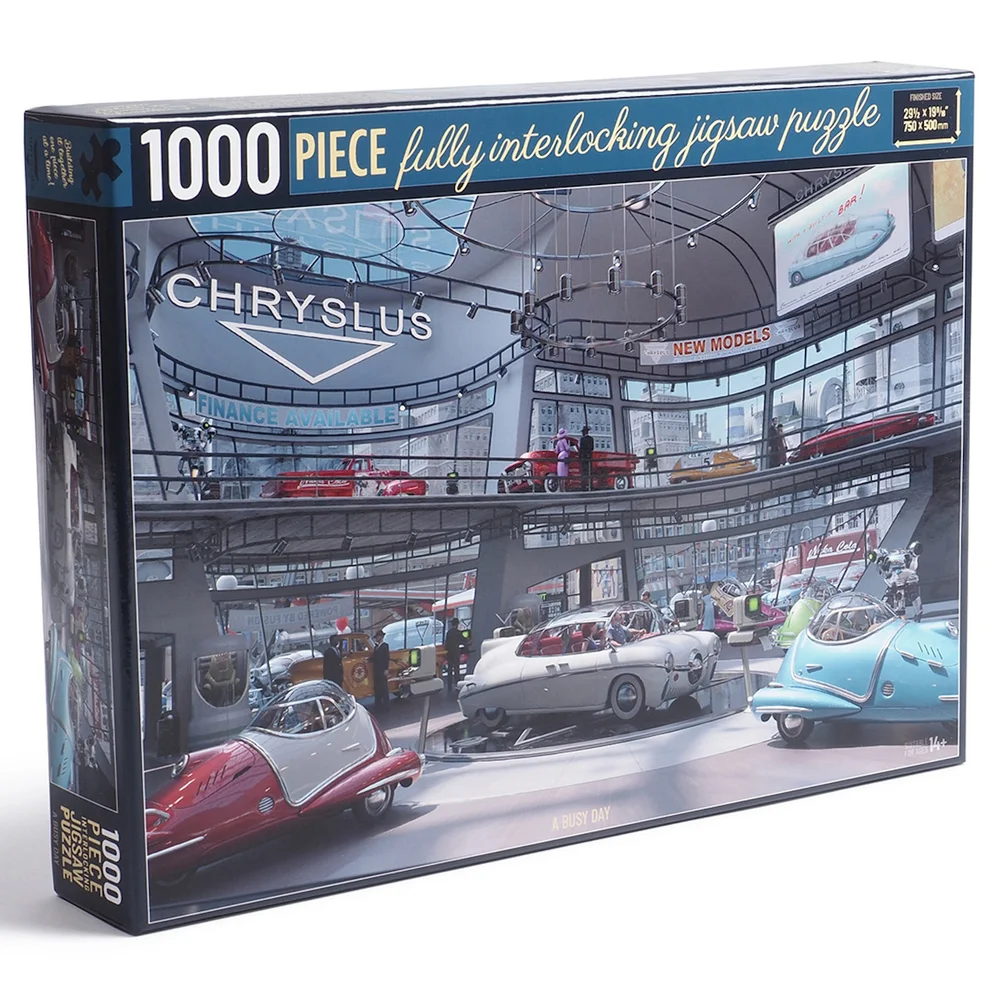 Fallout Chryslus Showroom Legpuzzel - Een Drukke Dag Afbeelding 1