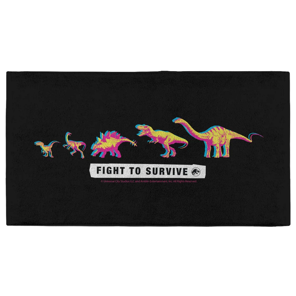Jurassic Park Fight To Survive - Fitness Towel Afbeelding 1
