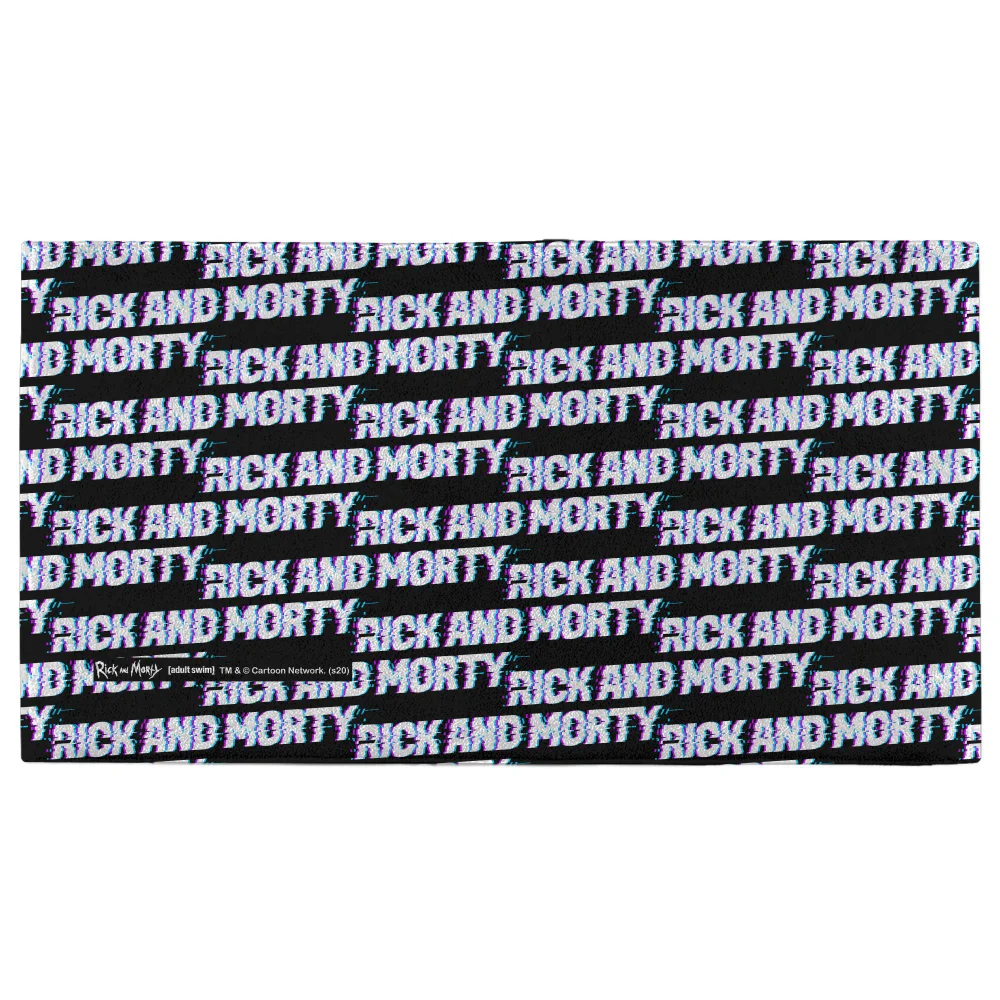 Rick and Morty Logo Pattern - Fitness Towel Afbeelding 1