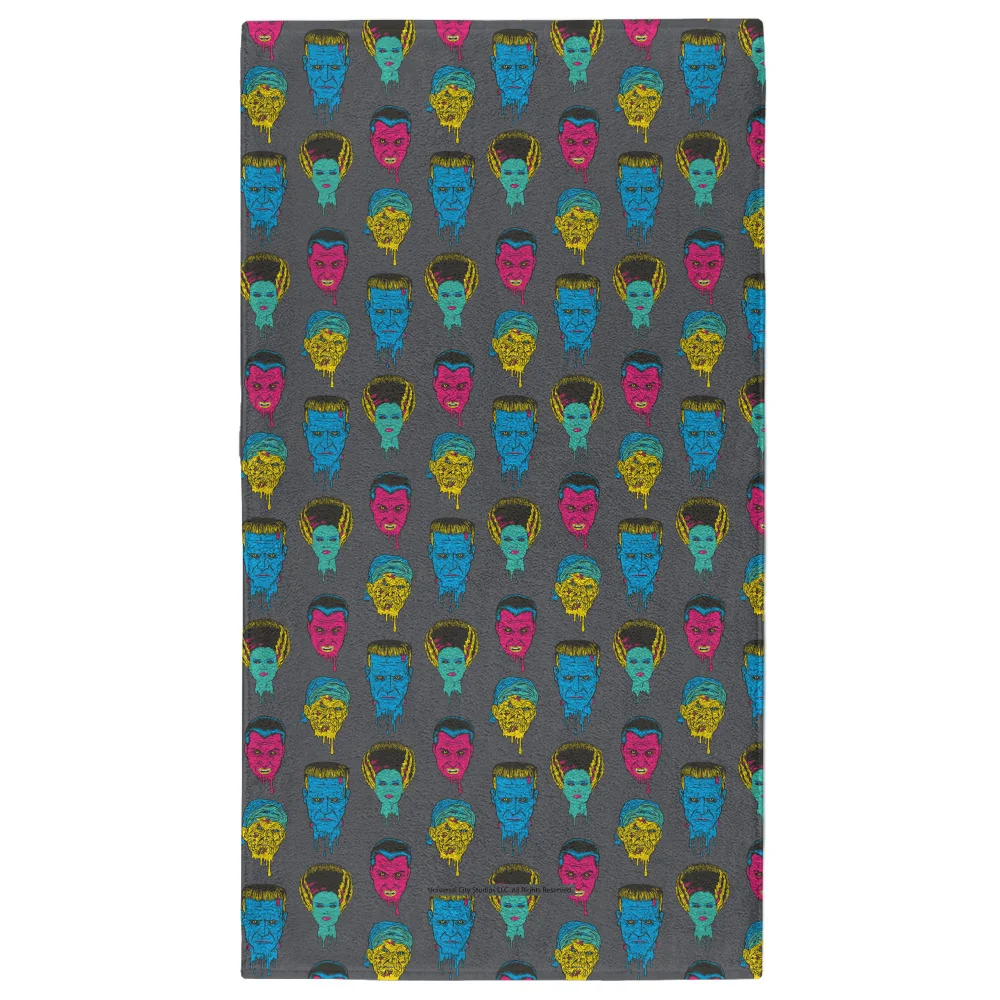 Universal Monsters Frankensteins Bride Mixed Pattern - Fitness Towel Afbeelding 1