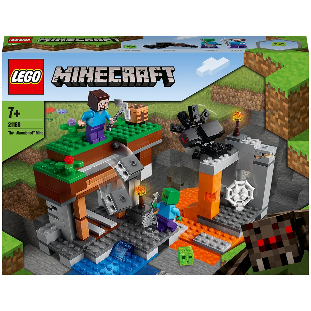 LEGO 21166 Minecraft De "verlaten" Mijn Met Poppetjes van een Spin, Steve en een Zombie, Speelgoed voor Kinderen vanaf 8 Jaar Afbeelding 1