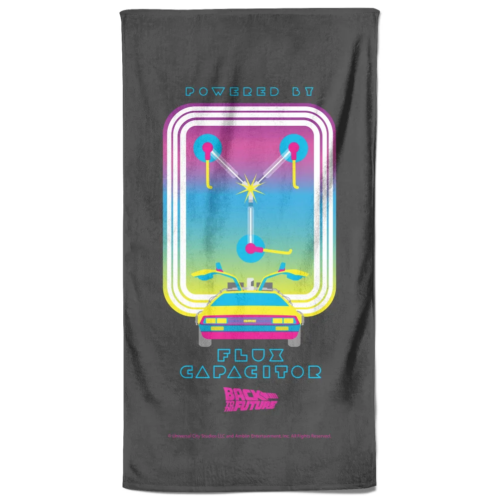 Back To The Future Flux Capacitor Beach Towel Afbeelding 1