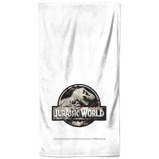 Jurassic Park Logo Beach Towel