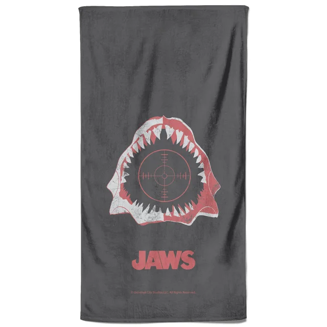 Jaws Print Beach Towel