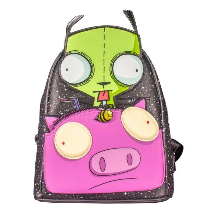 Loungefly Nickelodeon Invader Zim Gir Pig Doom Mini Backpack Afbeelding 1