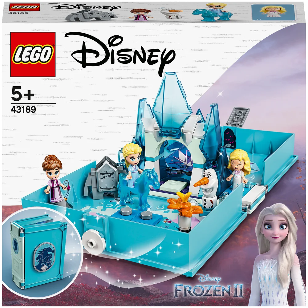 LEGO 43189 Disney Frozen 2 Elsa en de Nokk LEGO Boek Draagbare Speelset, Reisspeelgoed met Micropop, Cadeau-Idee Afbeelding 1