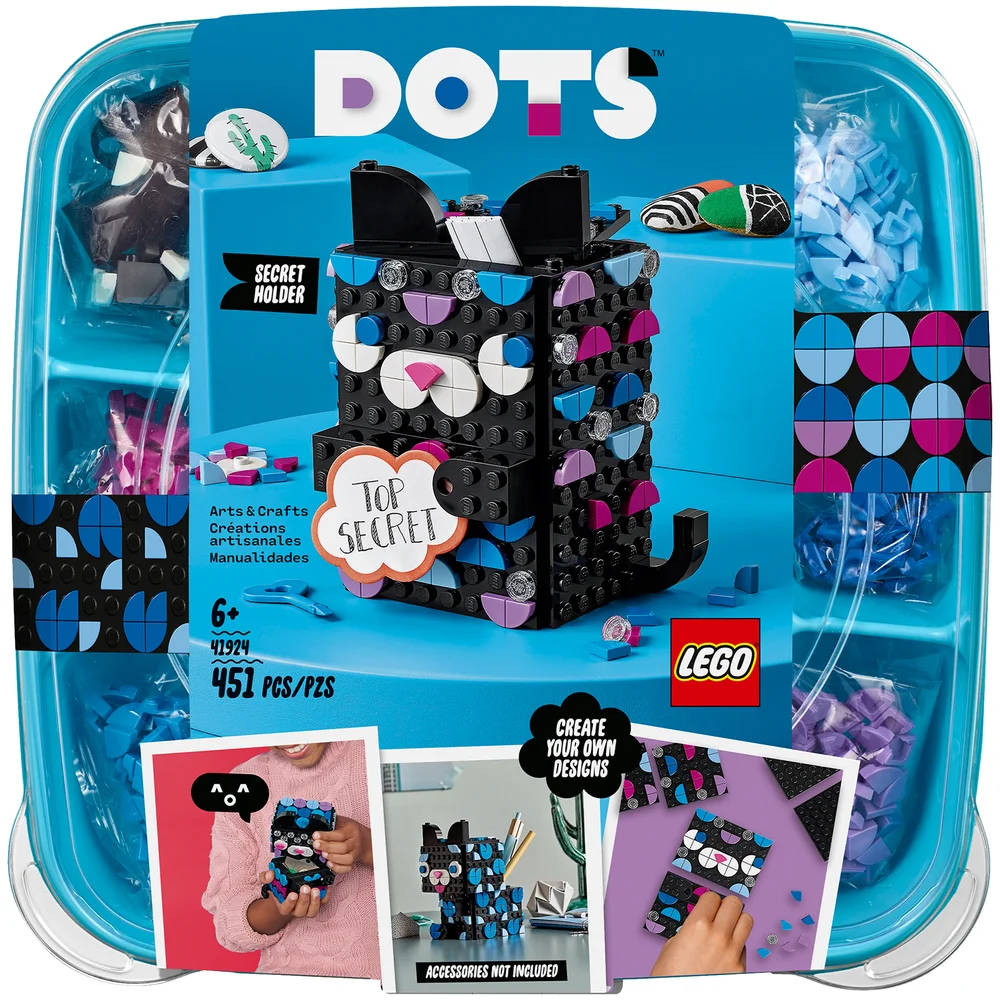 LEGO DOTS: Secret Holder Cat Room Décor Ideas: Set (41924) Afbeelding 1
