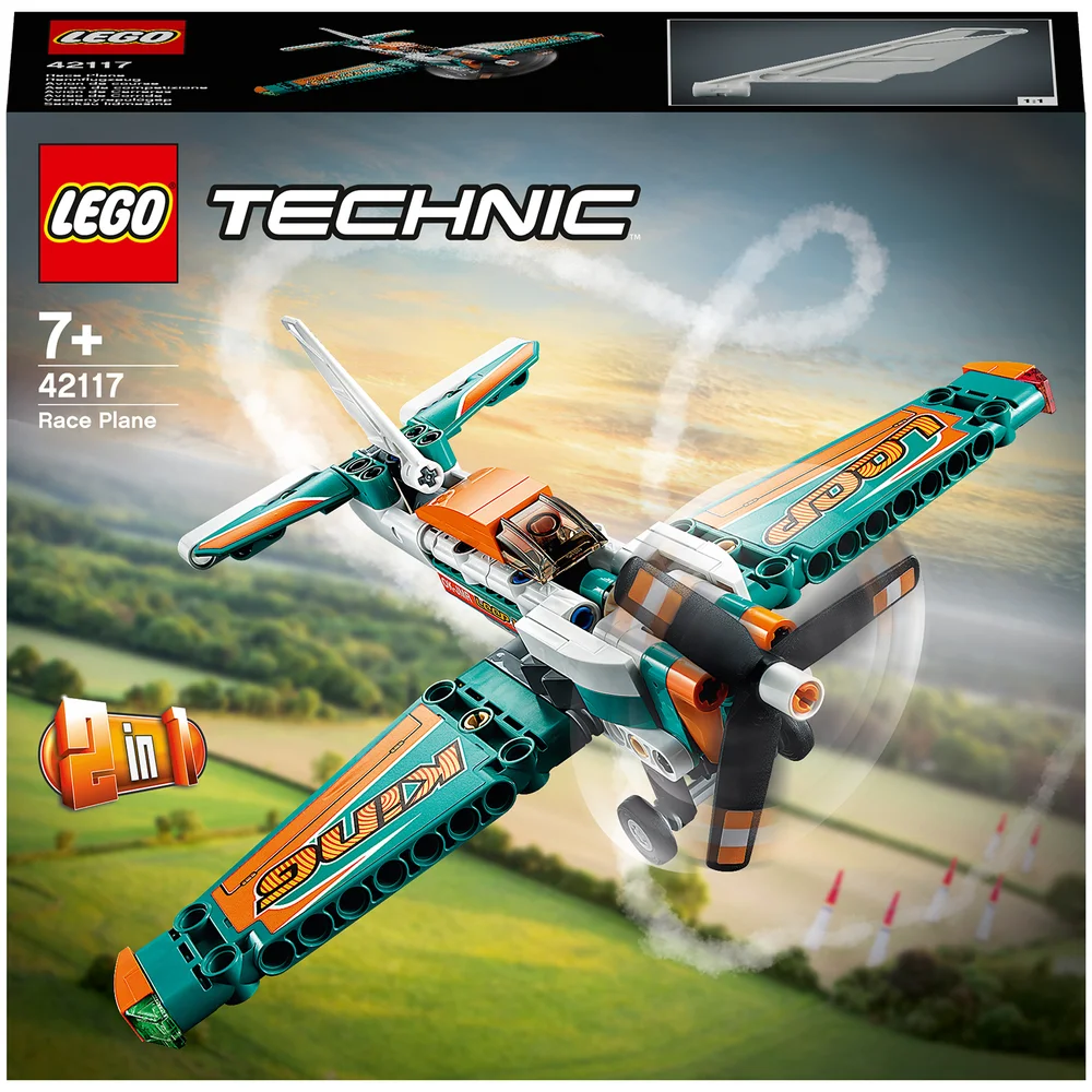 LEGO 42117 Technic Racevliegtuig naar Straalvliegtuig 2in1 Bouwset voor Kinderen van 7, Cadeau-idee voor Jongens en Meisjes Afbeelding 1